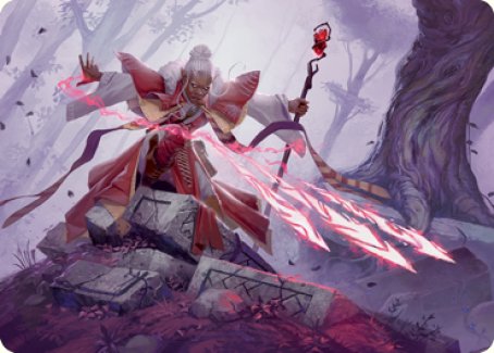 Carte artistique du Projectile magique [Donjons & Dragons : Aventures dans les Royaumes oubliés — Série de cartes artistiques]