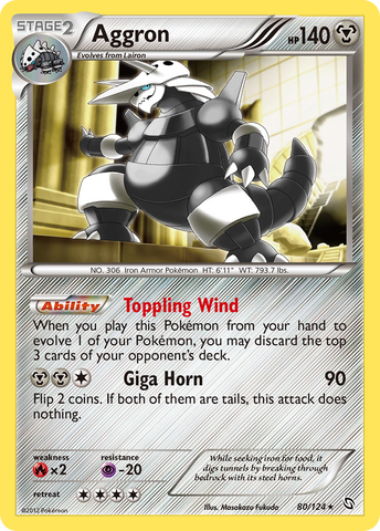 Aggron (80/124) [Negro y Blanco: Dragones Majestuosos]