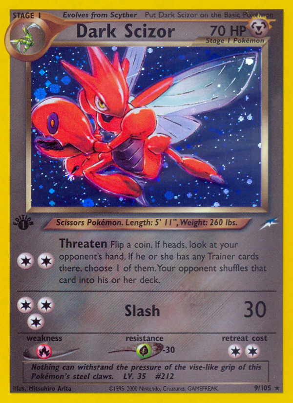 Scizor Oscuro (9/105) [Neo Destiny 1ª Edición]