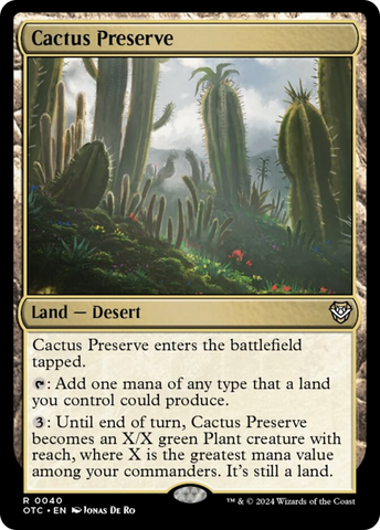 Reserva de Cactus [Comandante Forajidos de Cruce de Truenos]