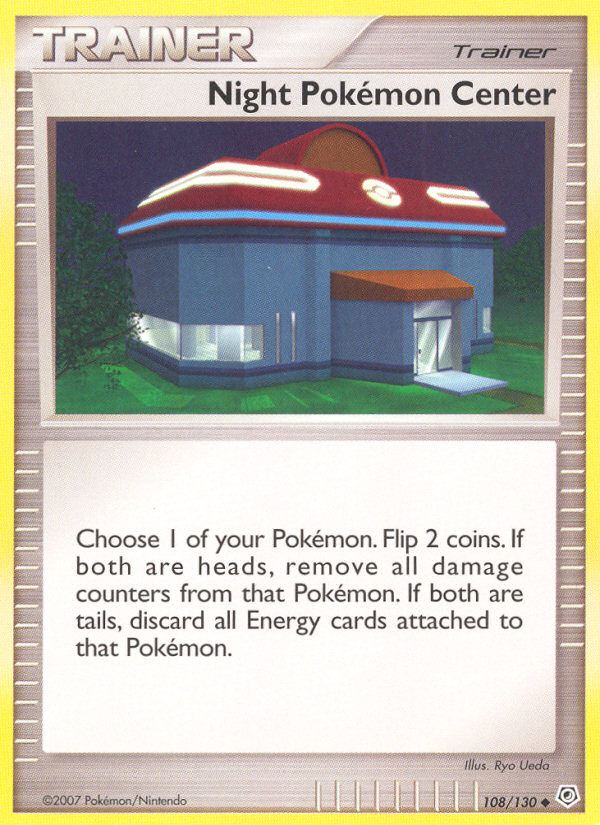 Centre Pokémon de nuit (108/130) [Diamant & Perle : Set de Base]