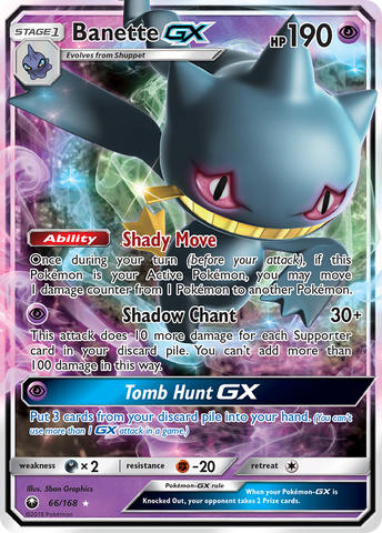 Banette GX (66/168) [Sol y Luna: Tormenta Celestial]