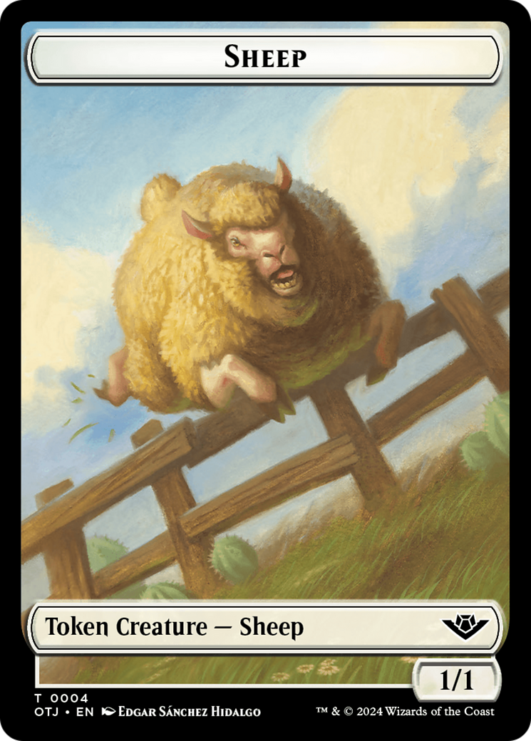 Mercenaire // Mouton Jeton double face [Les Hors-la-loi de Croisetonnerre Jetons]
