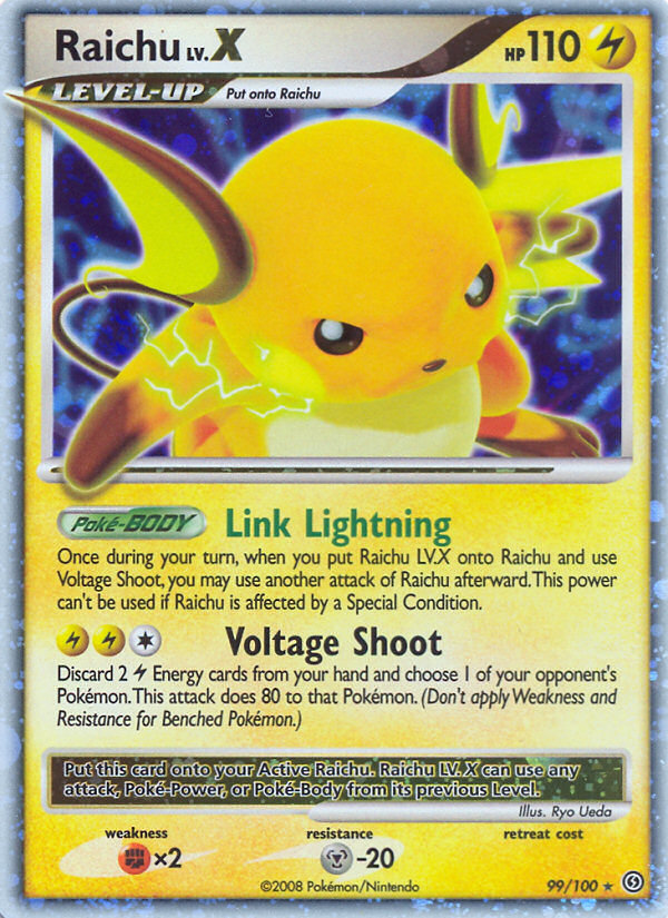 Raichu LV.X (99/100) [Diamante y Perla: Tormenta Nevada]