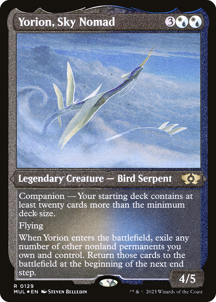 Yorion, Nómada del Cielo (Grabado foil) [Leyendas del Multiverso]