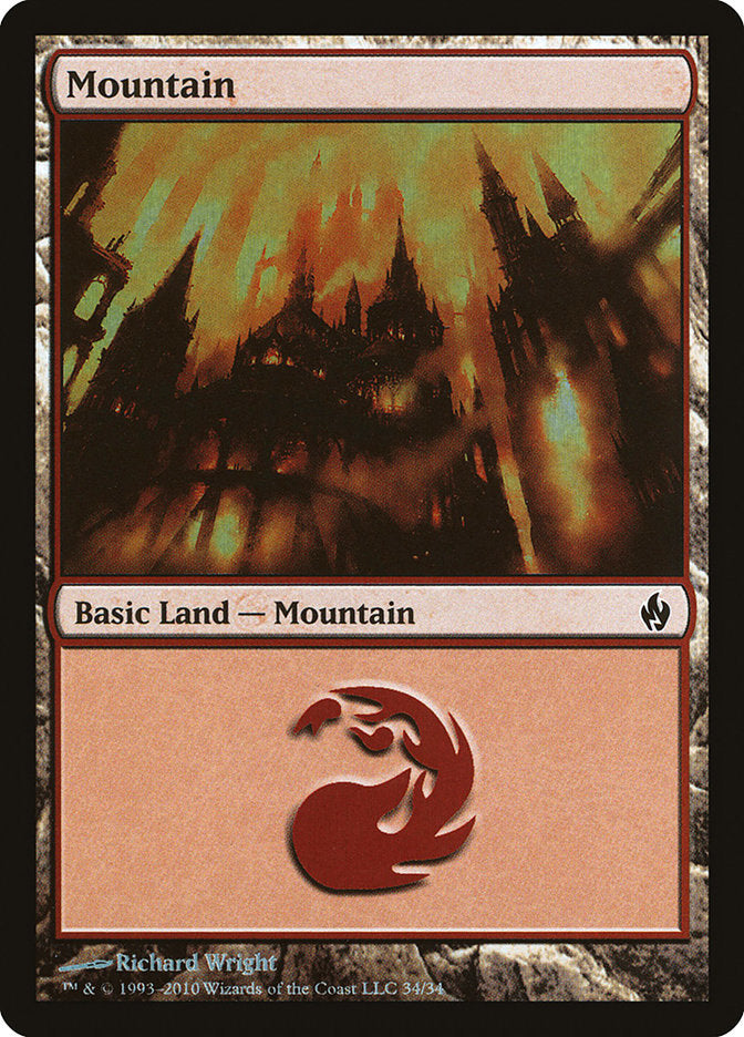 Montagne (34) [Série de Decks Premium : Feu et Foudre]