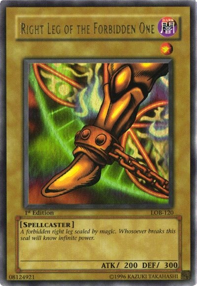 Jambe Gauche de l'Exodia le Maudit [LOB-120] Ultra Rare