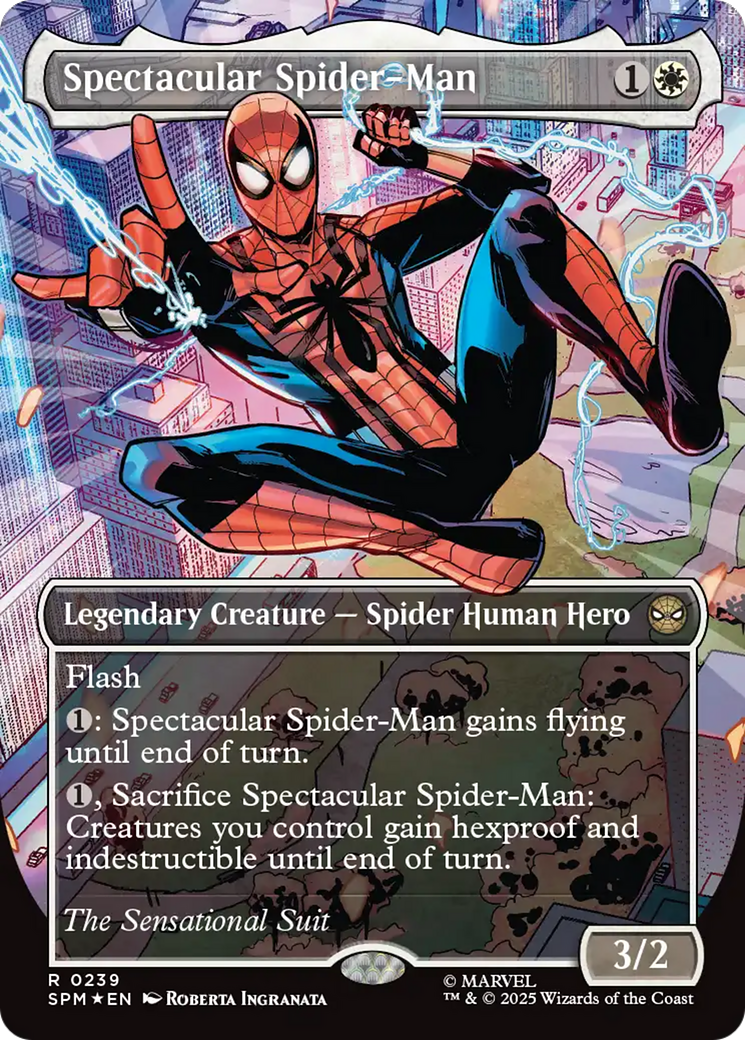 Spectacular Spider-Man (0239) (Sans bordure) (Feuille texturée) [Marvel's Spider-Man]
