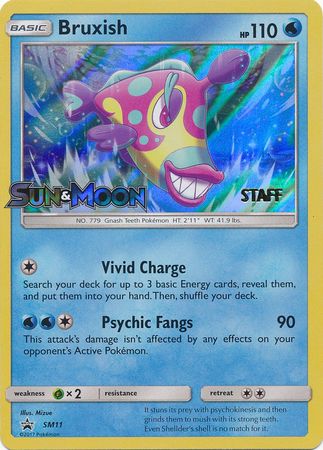 Bruxish (SM11) (Prerelease promocional para el Staff) [Sol y Luna: Promociones de Estrellas Negras]