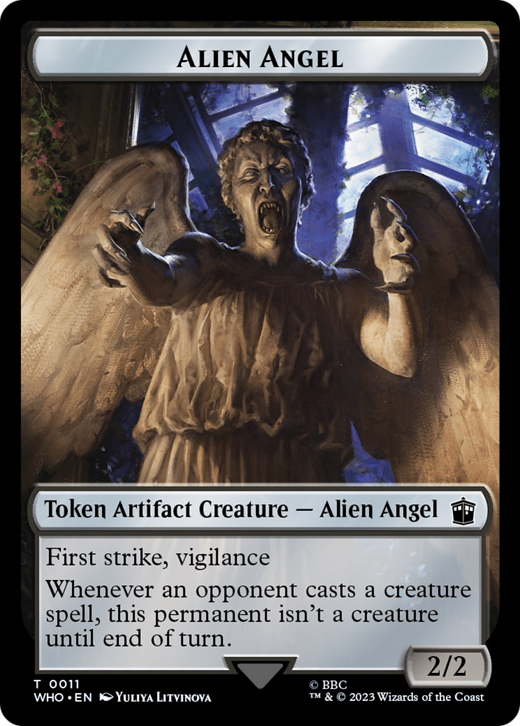 Ange Alien // Marque de la Rani Jeton recto-verso [Jetons Doctor Who]