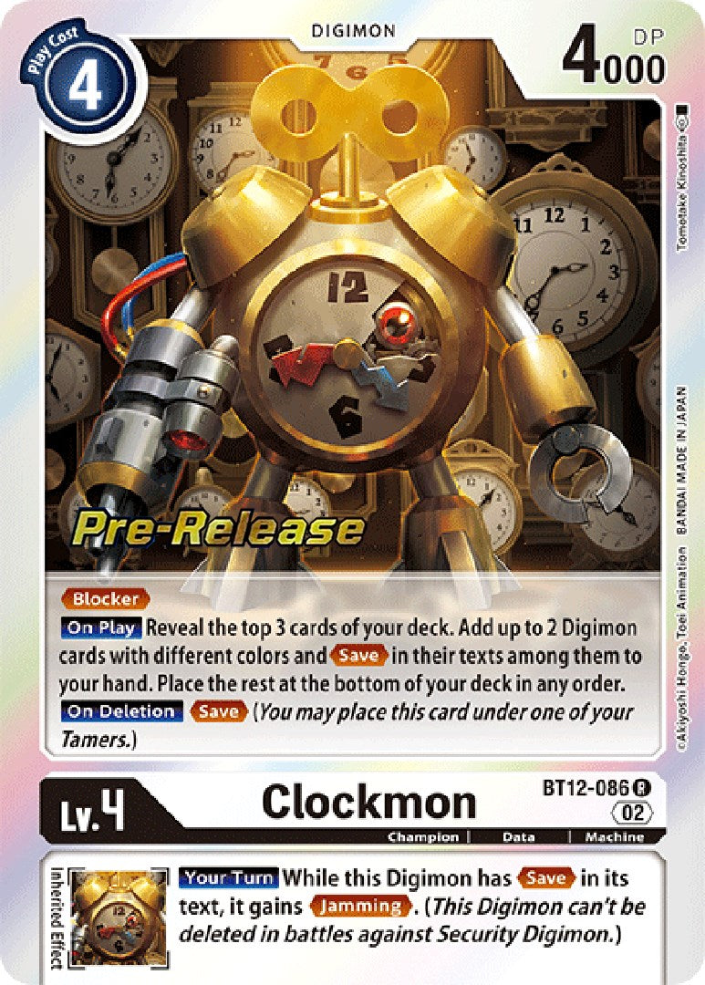 Clockmon [BT12-086] [Cartas de prelanzamiento de Across Time]
