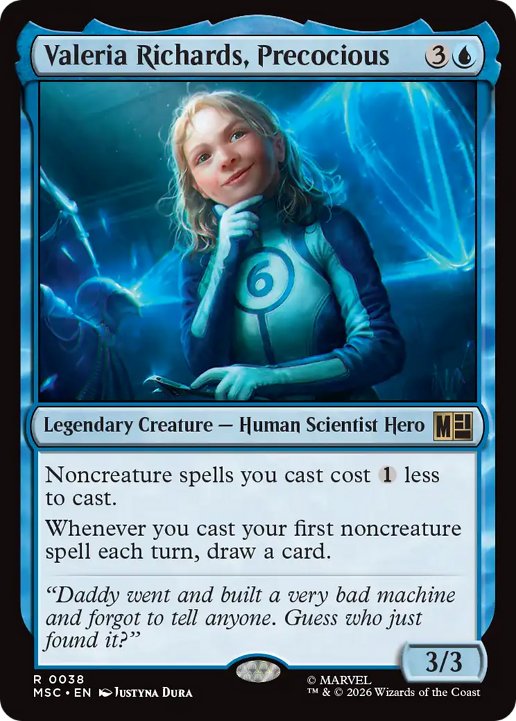 Valeria Richards, Precoz (Surge Foil) [Marvel Super Heroes Commander]