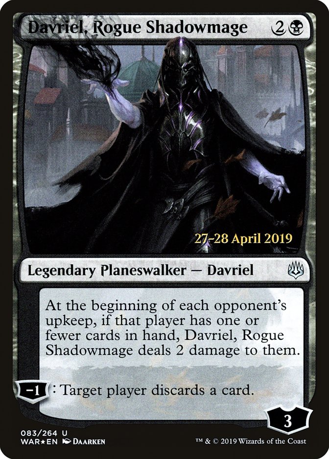 Davriel, mage de l'ombre hors-la-loi [Promos Prerelease La Guerre des Planeswalkers]