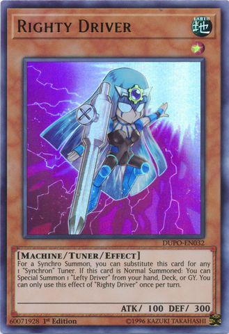 Righty Driver [DUPO-EN032] Ultra Rara