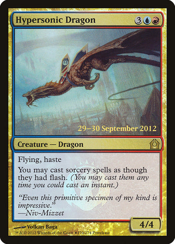 Dragón hipersónico [Promos de la presentación de Return to Ravnica]