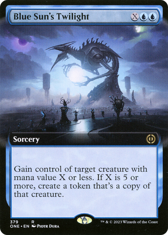 Crépuscule du Soleil bleu (Art étendu) [Phyrexia : Tout sera un]