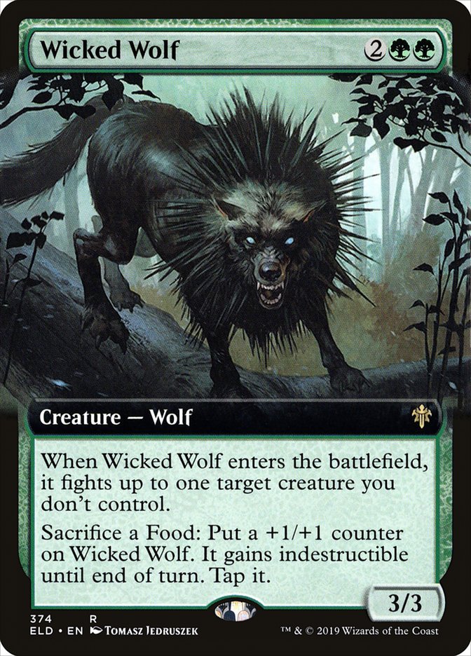Loup démoniaque (Art étendu) [Le trône d'Eldraine]