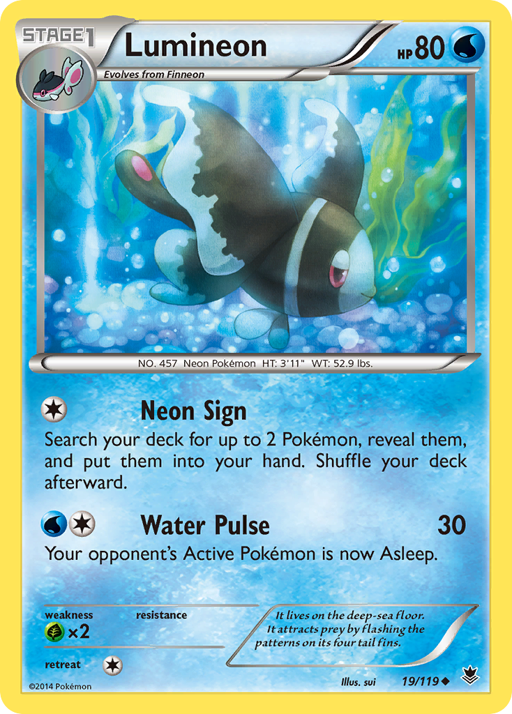 Luminéon (19/119) [XY : Poings Furieux]