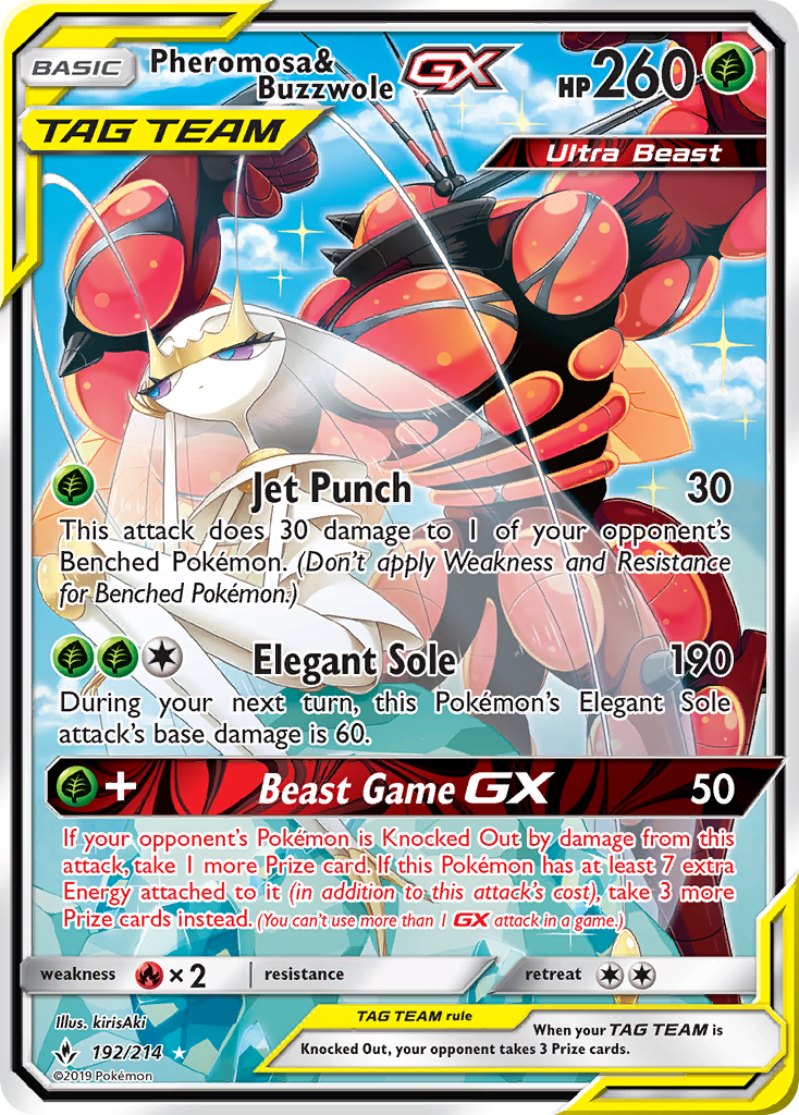 Pheromosa y Buzzwole-GX (192/214) [Sol y Luna: Lazos Indestructibles]