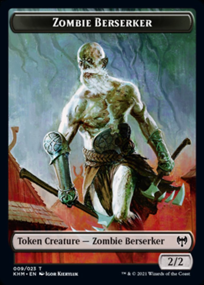 Jeton Berserker Zombie [Jetons Kaldheim]