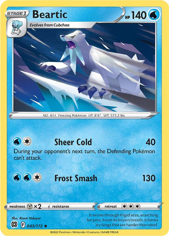Beartic (043/172) [Espada y Escudo: Estrellas Brillantes]