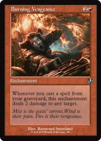Vengeance ardente (cadre rétro) [Innistrad remasterisé]
