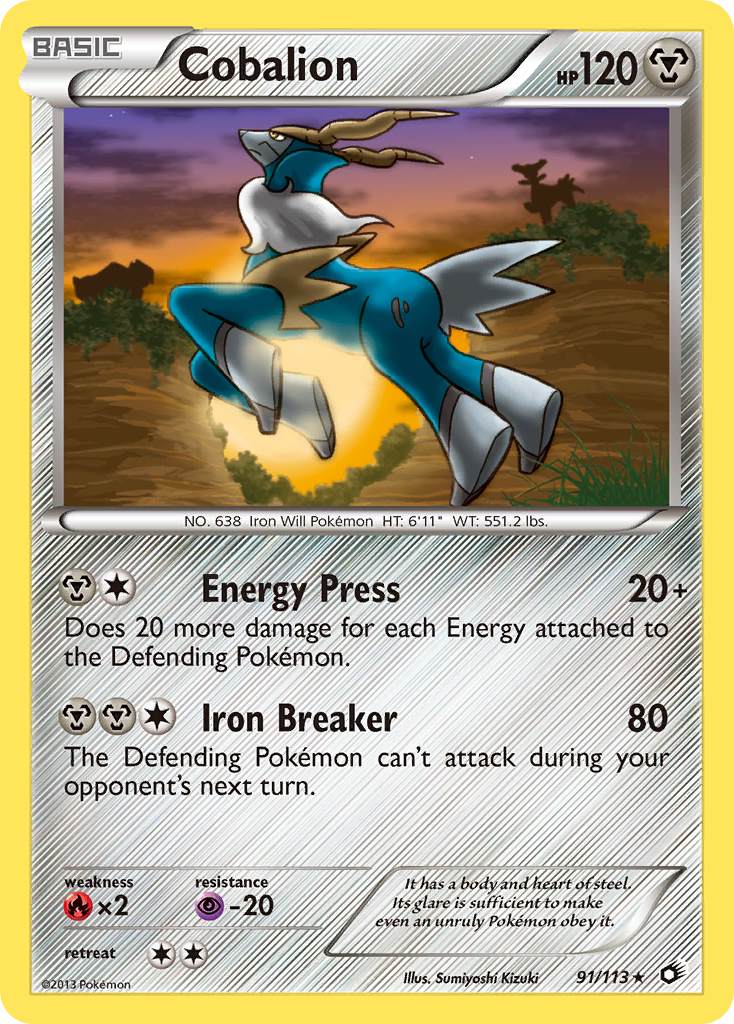 Cobalion (91/113) [Negro y Blanco: Tesoros Legendarios]