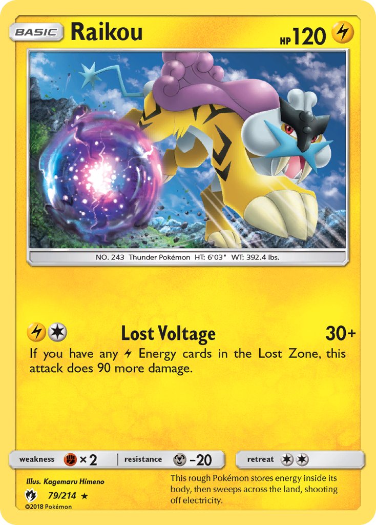 Raikou (79/214) (Exclusiva Mazo Temático) [Sol y Luna: Truenos Perdidos]