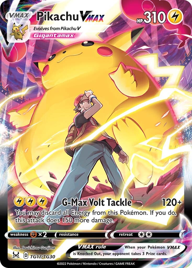 Pikachu VMAX (TG17/TG30) [Espada y Escudo: Origen Perdido]