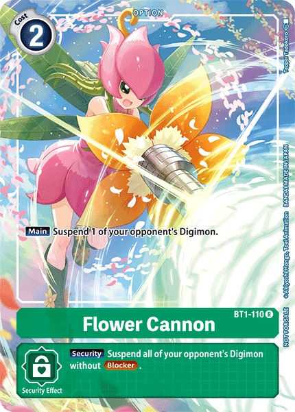 Cañón de Flores [BT1-110] (Caja de Evolución del Tamer) [Promociones de la Versión 1.0 del Booster Especial de Lanzamiento]