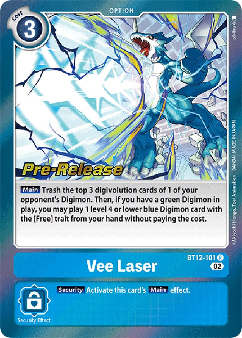 Vee Laser [BT12-101] [Cartas de prelanzamiento de Through Time]