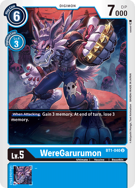 WereGarurumon [BT1-040] [Lanzamiento de la Edición Especial de Mejora Ver.1.0]