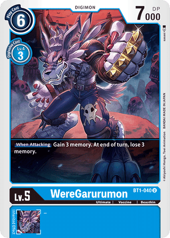 WereGarurumon [BT1-040] [Lanzamiento de la Edición Especial de Mejora Ver.1.0]