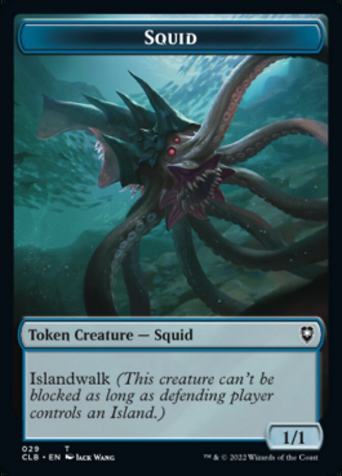 Calamar // Copiar ficha de doble cara [Commander Legends: Battle for Baldur's Gate Tokens]