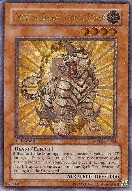 Tigre de Cristal Topaze [FOTB-FR004] Ultimate Rare