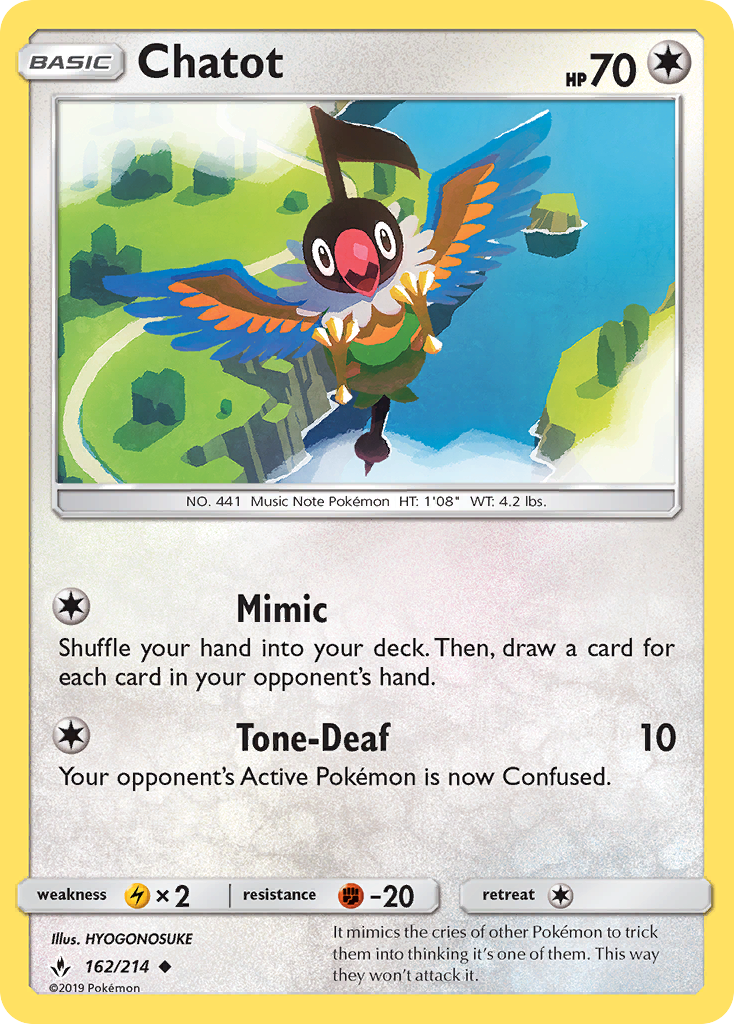 Chatot (162/214) [Sol y Luna: Lazos Indestructibles]