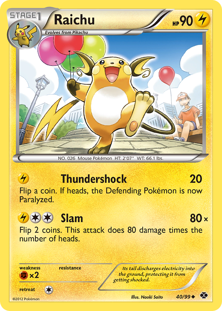 Raichu (40/99) [Noir & Blanc : Destinées Futures]