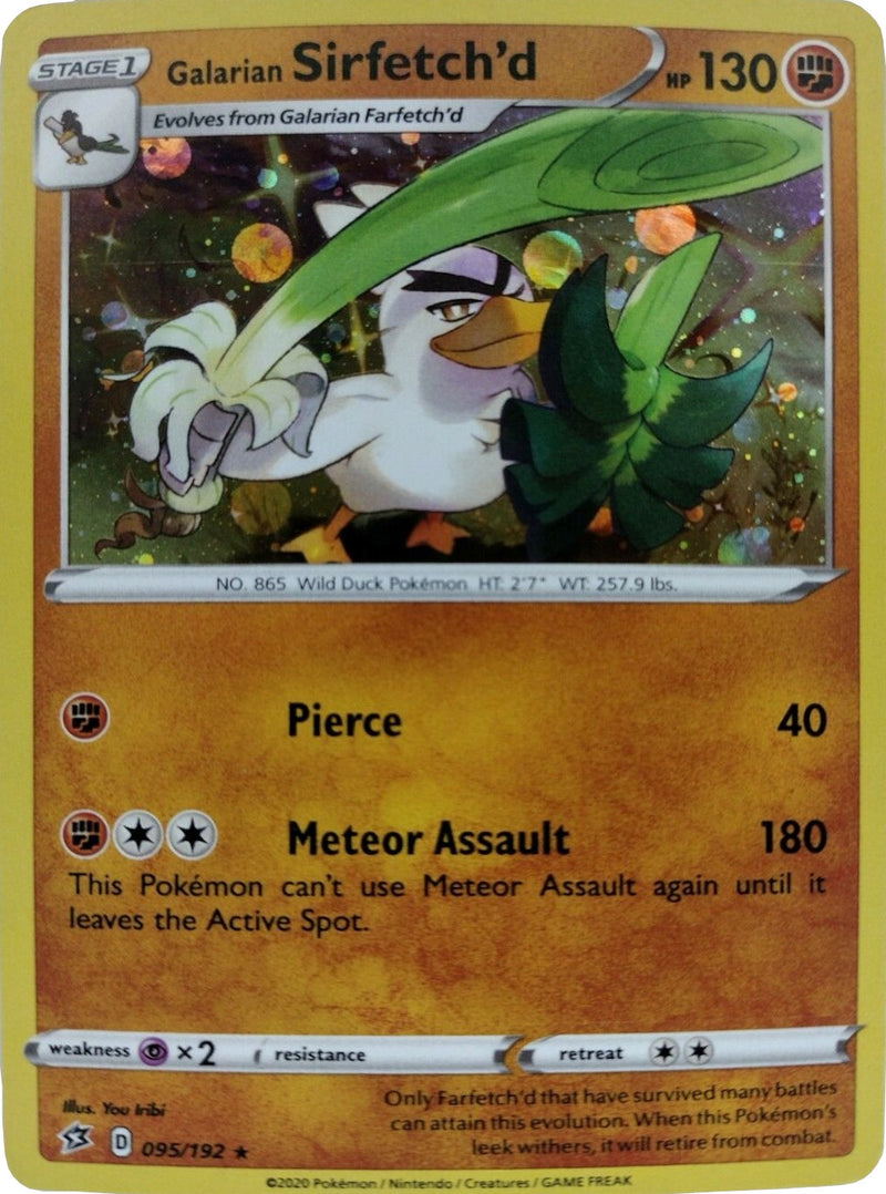 Sirfetch'd de Galar (095/192) (Cosmos Holo) [Espada y Escudo: Choque Rebelde]