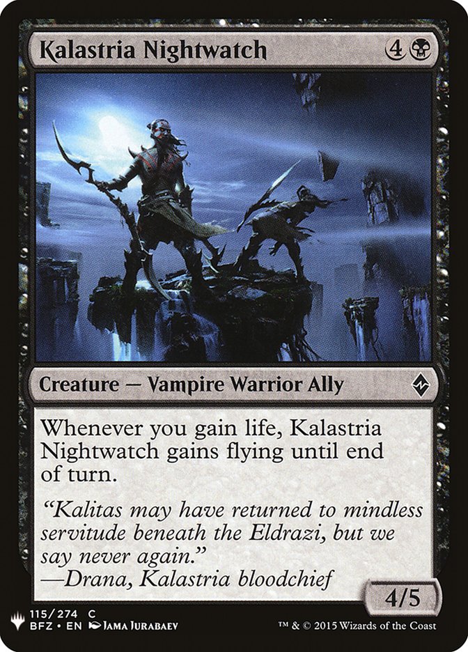 Sentinelle nocturne de Kalastria [Mystery Booster]