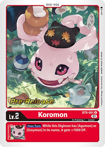Koromon [BT9-001] [Promoción de pre-lanzamiento de X Record]