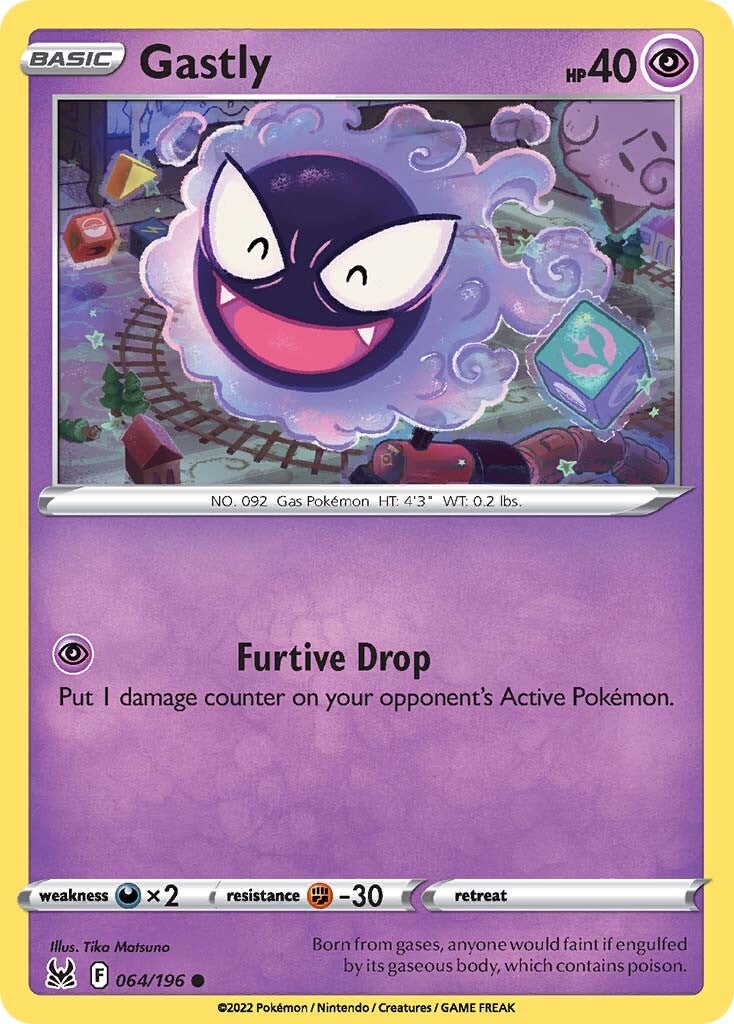 Gastly (064/196) [Espada y Escudo: Origen Perdido]