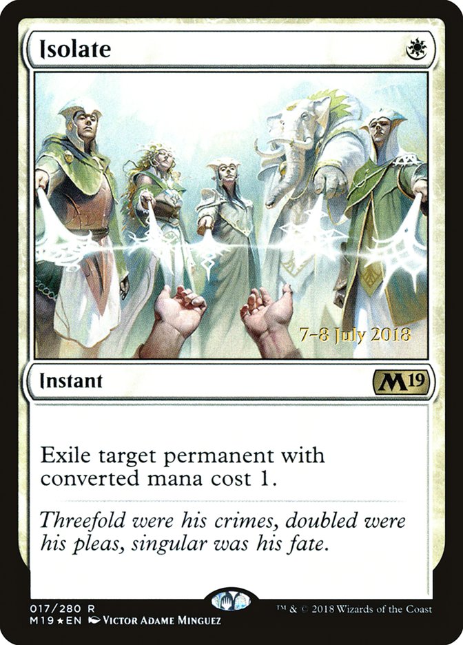 Isolement [Promos Avant-première Core Set 2019]
