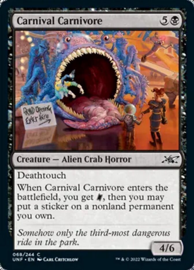Carnivore de carnaval [Unfinity]