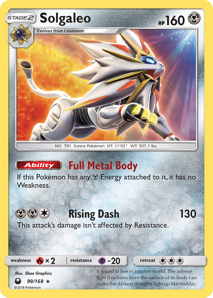 Solgaleo (99/168) [Soleil et Lune : Tempête Céleste]
