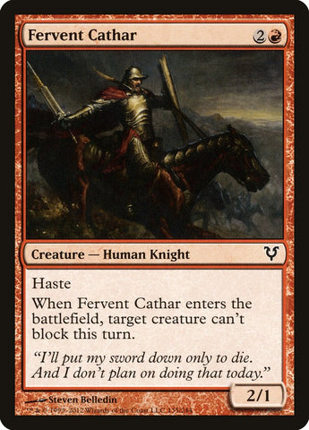 Cátaro Ferviente [Avacyn Restaurada]