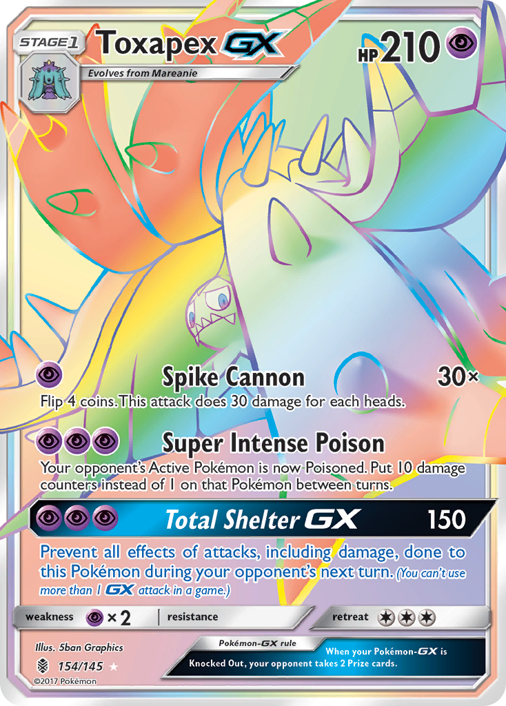 Toxapex GX (154/145) [Soleil et Lune : Gardiens Ascendants]