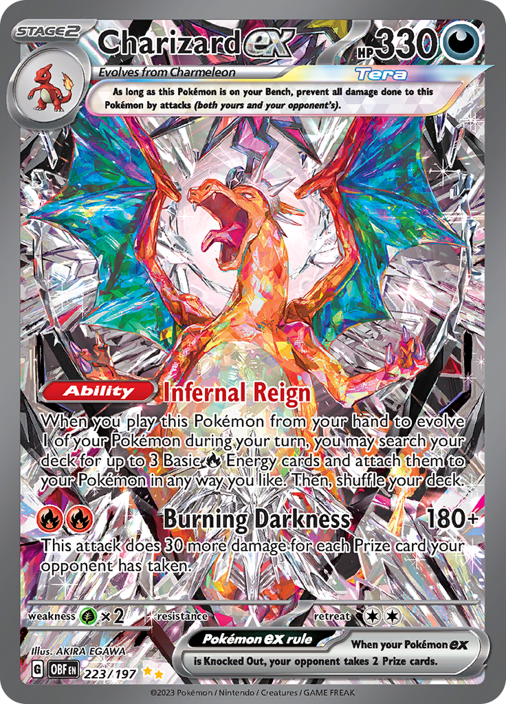 Charizard ex (223/197) [Escarlata y Púrpura: Llamas Obsidianas]