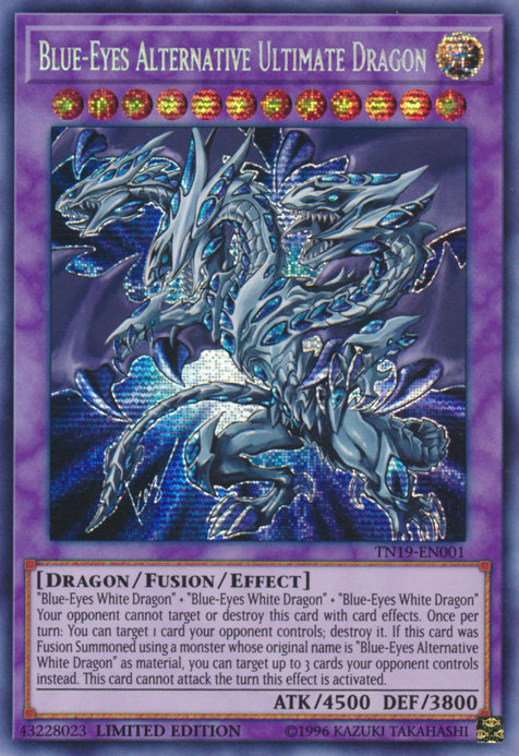Dragón Definitivo Alternativo de Ojos Azules [TN19-EN001] Secreta Rara Prismática