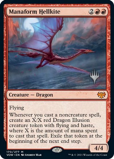 Draco infernal moldeador (Paquete promocional) [Innistrad: Voto Carmesí Promos]