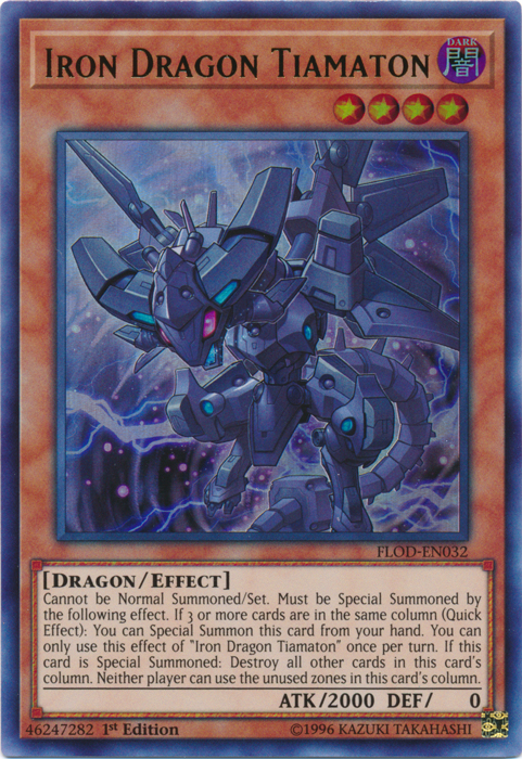 Dragón de Hierro Tiamaton [FLOD-EN032] Ultra Rara